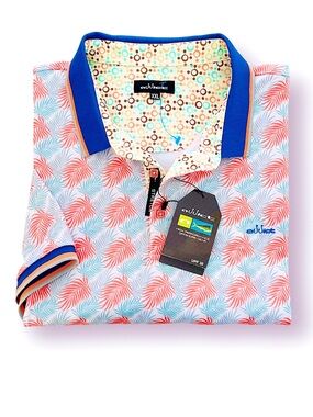 Addict Mens Polo Shirt UPF 30 XXL High Performance Stretch Short Sleeve
